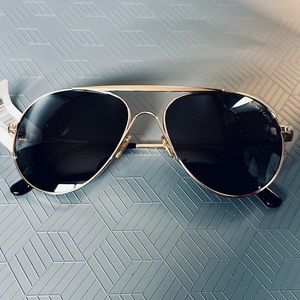 TOM FORD Smith 58mm Pilot Sunglasses